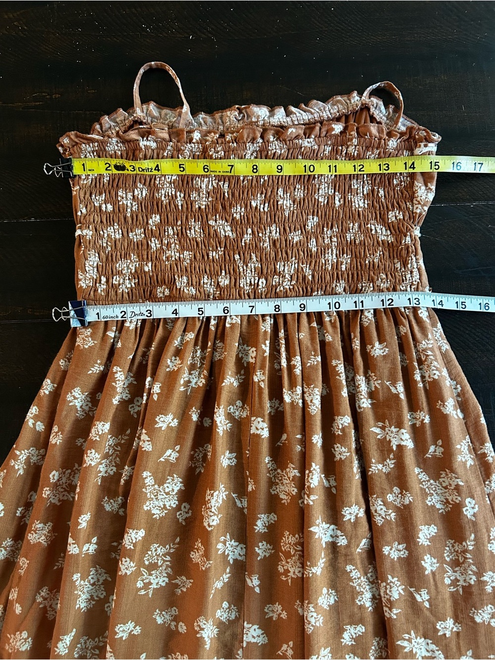 Sincerely Jules Rust Floral Maxi Dress - Picture 9 of 11